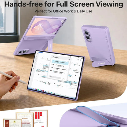 Θήκη MagSafe για Samsung Galaxy Z Fold8 F971, Torras, Ostand L1 Guardian, Ανοιχτό Μωβ