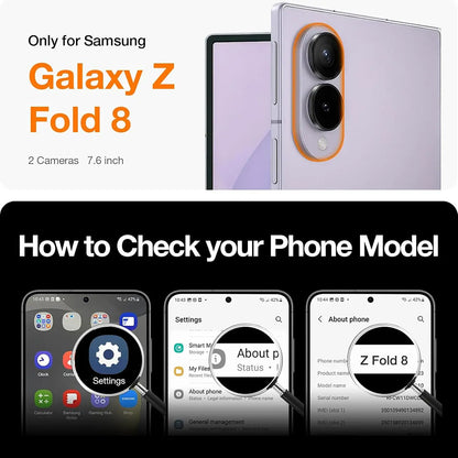Θήκη MagSafe για Samsung Galaxy Z Fold8 F971, Torras, Ostand L1 Guardian, Ανοιχτό Μωβ