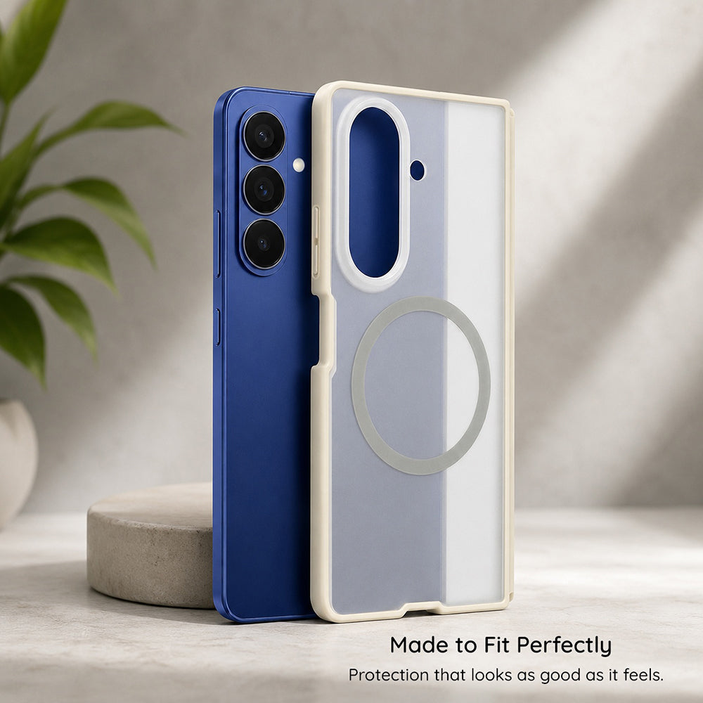 Θήκη MagSafe για Samsung Galaxy Z Fold8 F976, Blueo, Φιλική προς το δέρμα Anti-Drop, Μαύρη Σατινέ