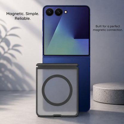 Θήκη MagSafe για Samsung Galaxy Z Fold8 Ultra F971, Blueo, Φιλική προς το δέρμα Anti-Drop, Γκρι Σατινέ