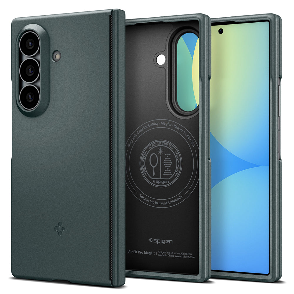 Θήκη MagSafe για Samsung Galaxy Z Fold8 Ultra F976, Spigen, Air Fit Pro, Πράσινο ACS11493