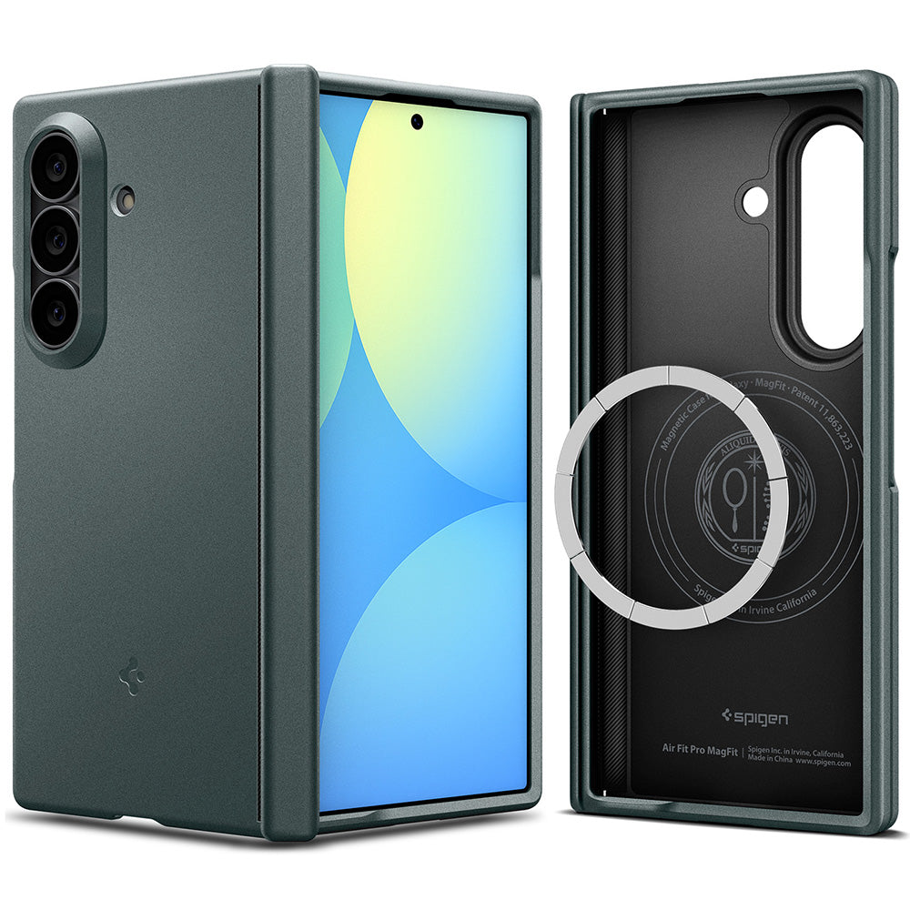 Θήκη MagSafe για Samsung Galaxy Z Fold8 Ultra F976, Spigen, Air Fit Pro, Πράσινο ACS11493