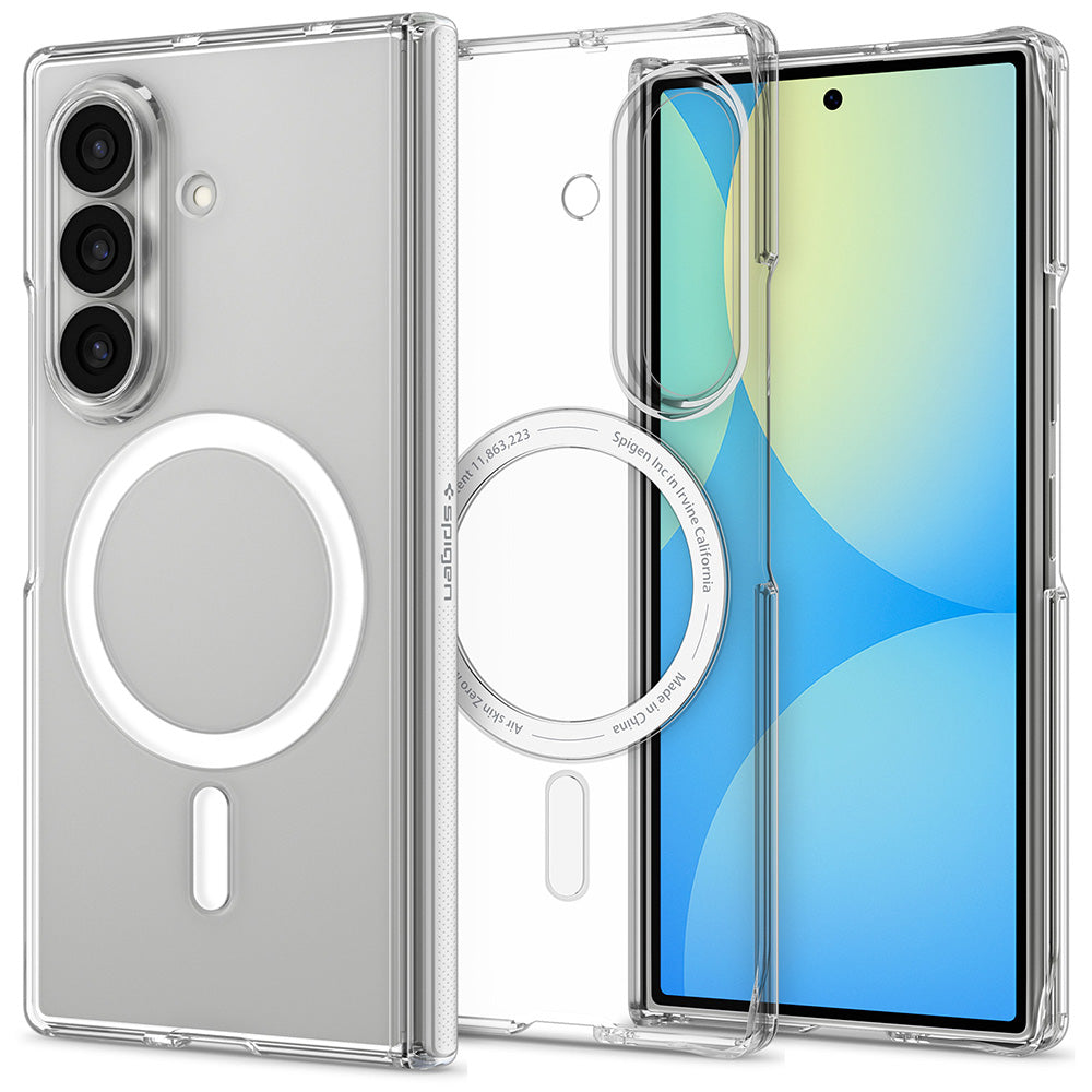 Θήκη MagSafe για Samsung Galaxy Z Fold8 Ultra F976, Spigen, Air Skin Zero, Διαφανές Λευκό ACS11495