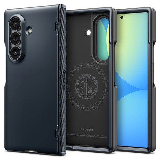 Θήκη MagSafe για Samsung Galaxy Z Fold8 Ultra F976, Spigen, Slim Armor Pro, Μπλε ACS11509