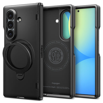 Θήκη MagSafe για Samsung Galaxy Z Fold8 Ultra F976, Spigen, Slim Armor Pro S, Μαύρο ACS11778