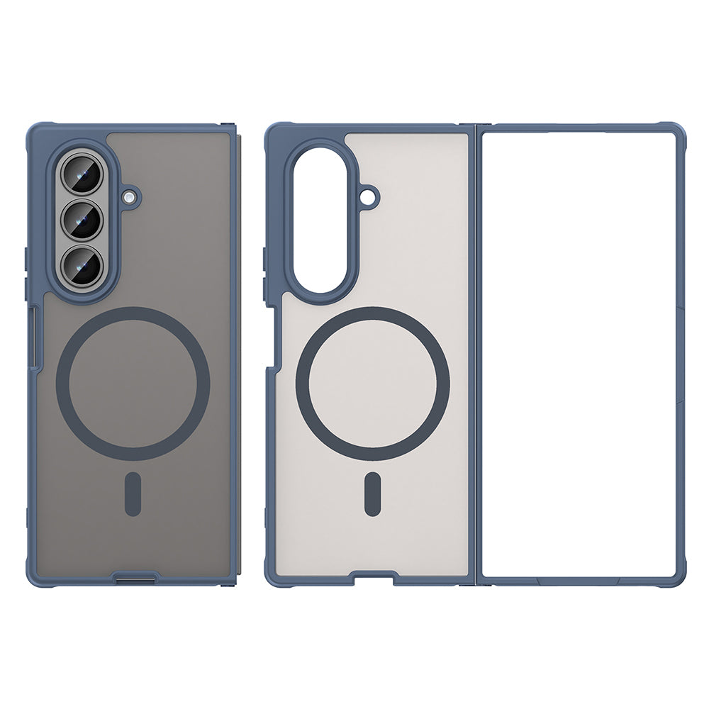 Θήκη MagSafe για Samsung Galaxy Z Fold8 Ultra F976, Techsuit, HaloFrost II, Μπλε Ναυτικό