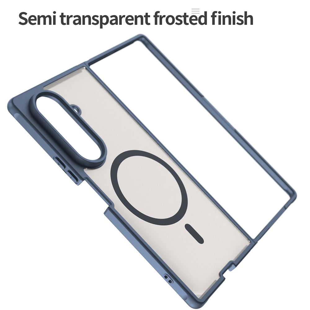 Θήκη MagSafe για Samsung Galaxy Z Fold8 Ultra F976, Techsuit, HaloFrost II, Μπλε Ναυτικό