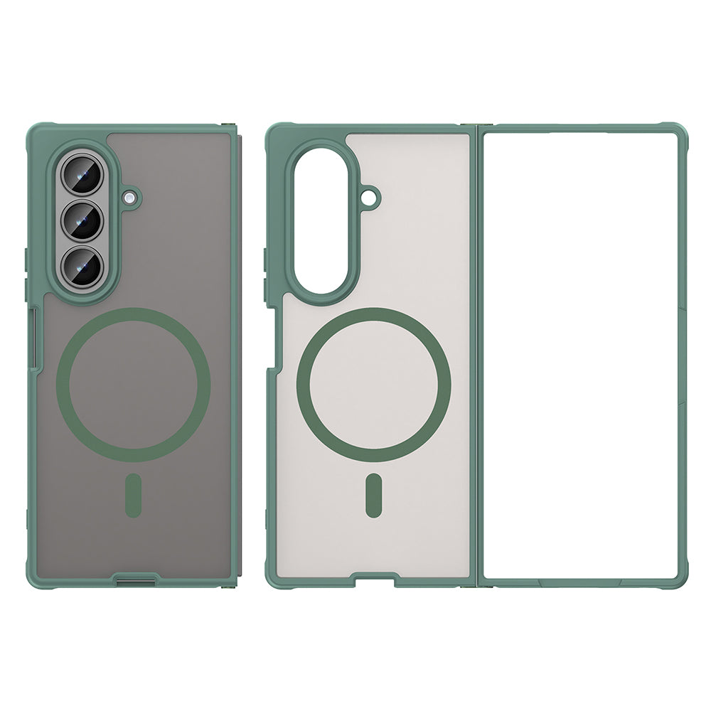 Θήκη MagSafe για Samsung Galaxy Z Fold8 Ultra F976, Techsuit, HaloFrost II, Πράσινο