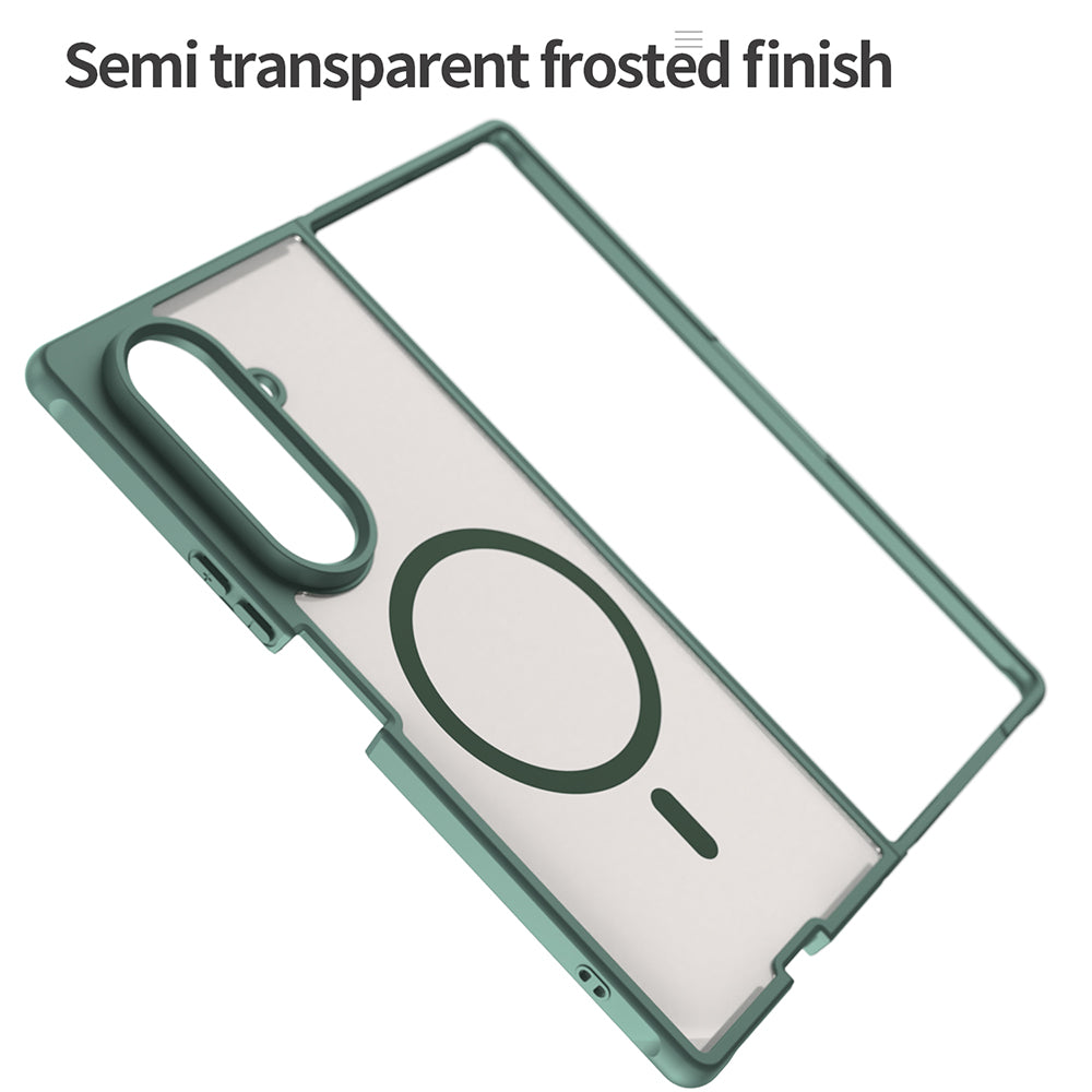 Θήκη MagSafe για Samsung Galaxy Z Fold8 Ultra F976, Techsuit, HaloFrost II, Πράσινο
