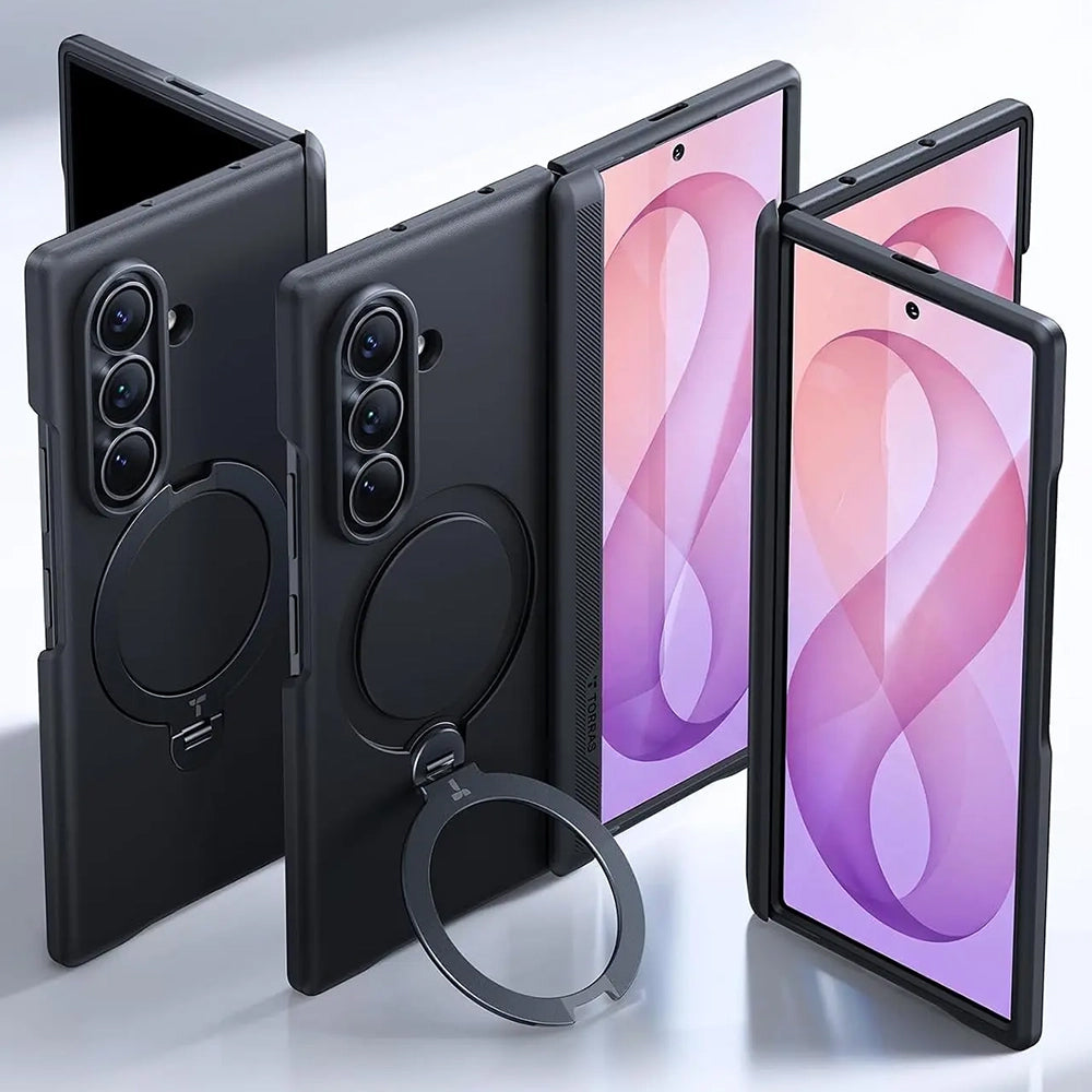 Θήκη MagSafe για Samsung Galaxy Z Fold8 Ultra F976, Torras, Ostand Q3 Spin, Μαύρο