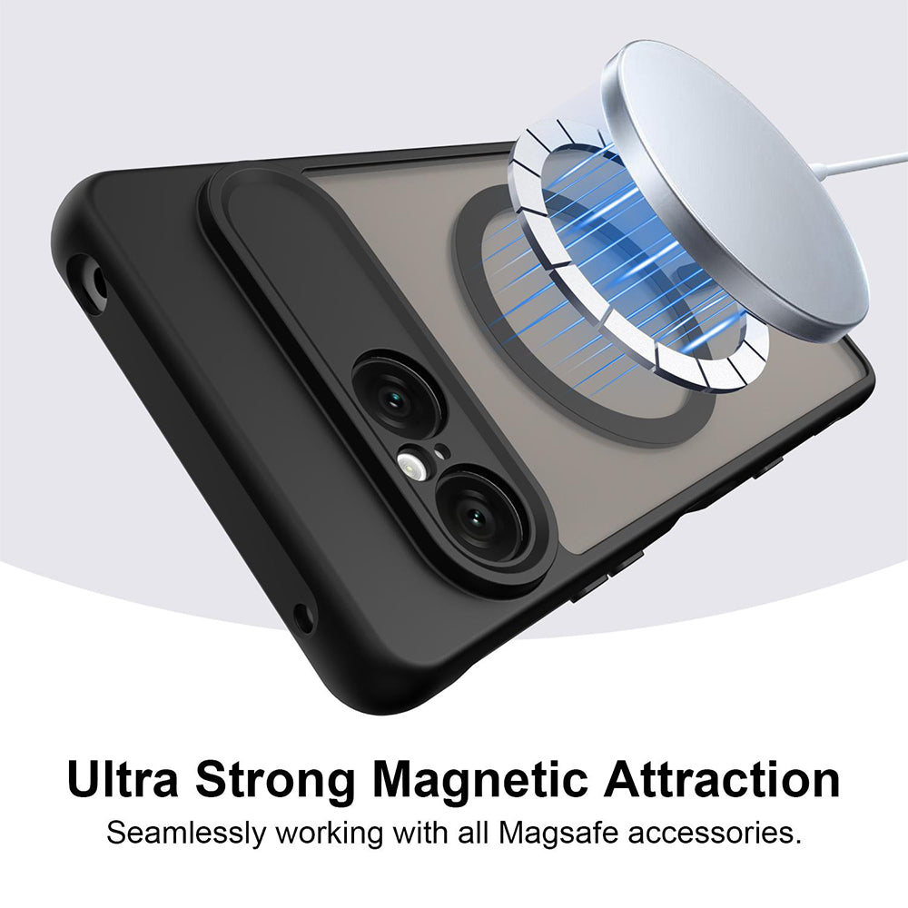 Θήκη MagSafe για Sony Xperia 10 VIII, Techsuit, HaloFrost II, Μαύρο