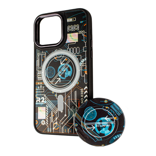 Θήκη MagSafe για Xiaomi Redmi A2 / A1, BOTER, Τεχνολογία MagPopsocket, Πολύχρωμη
