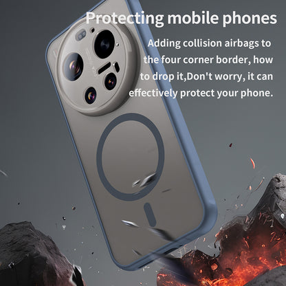 Θήκη MagSafe για Xiaomi 17 Ultra, Techsuit, HaloFrost II, Μπλε Ναυτικό