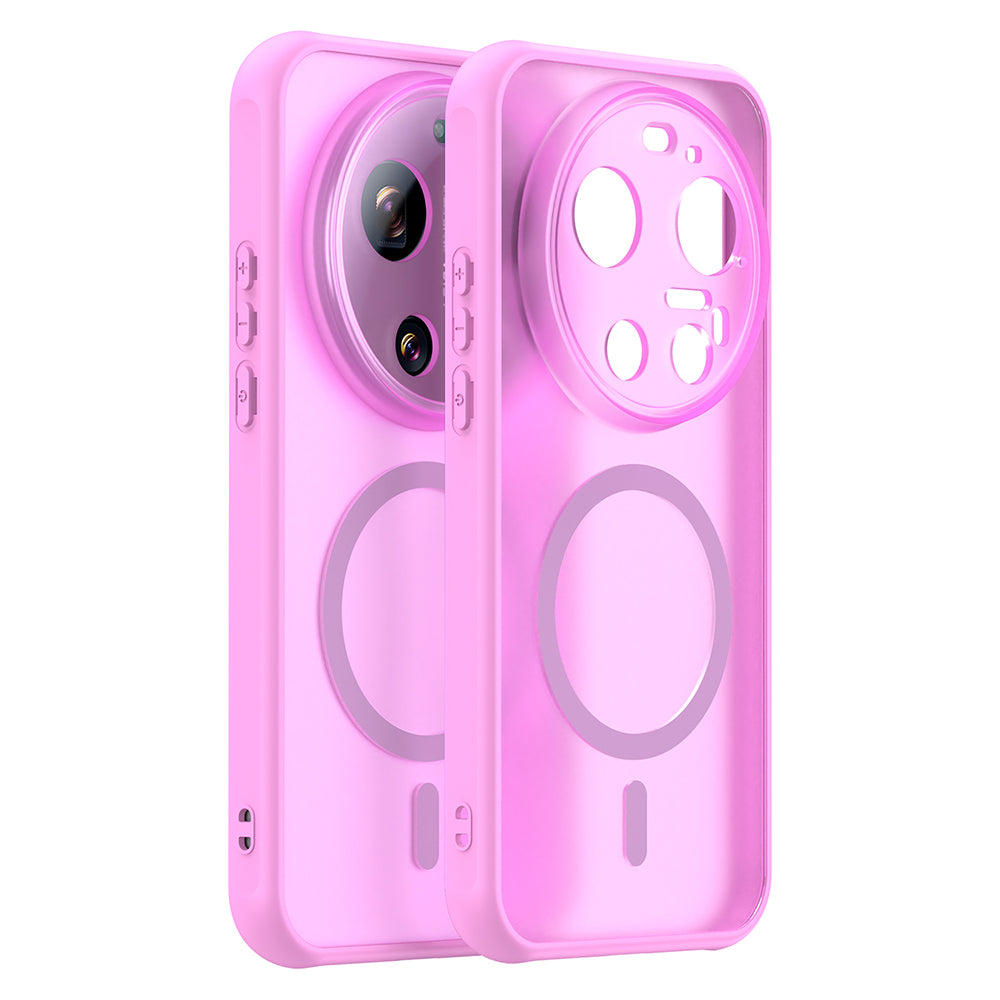 Θήκη MagSafe για Xiaomi 17 Ultra, Techsuit, HaloFrost II, Ροζ
