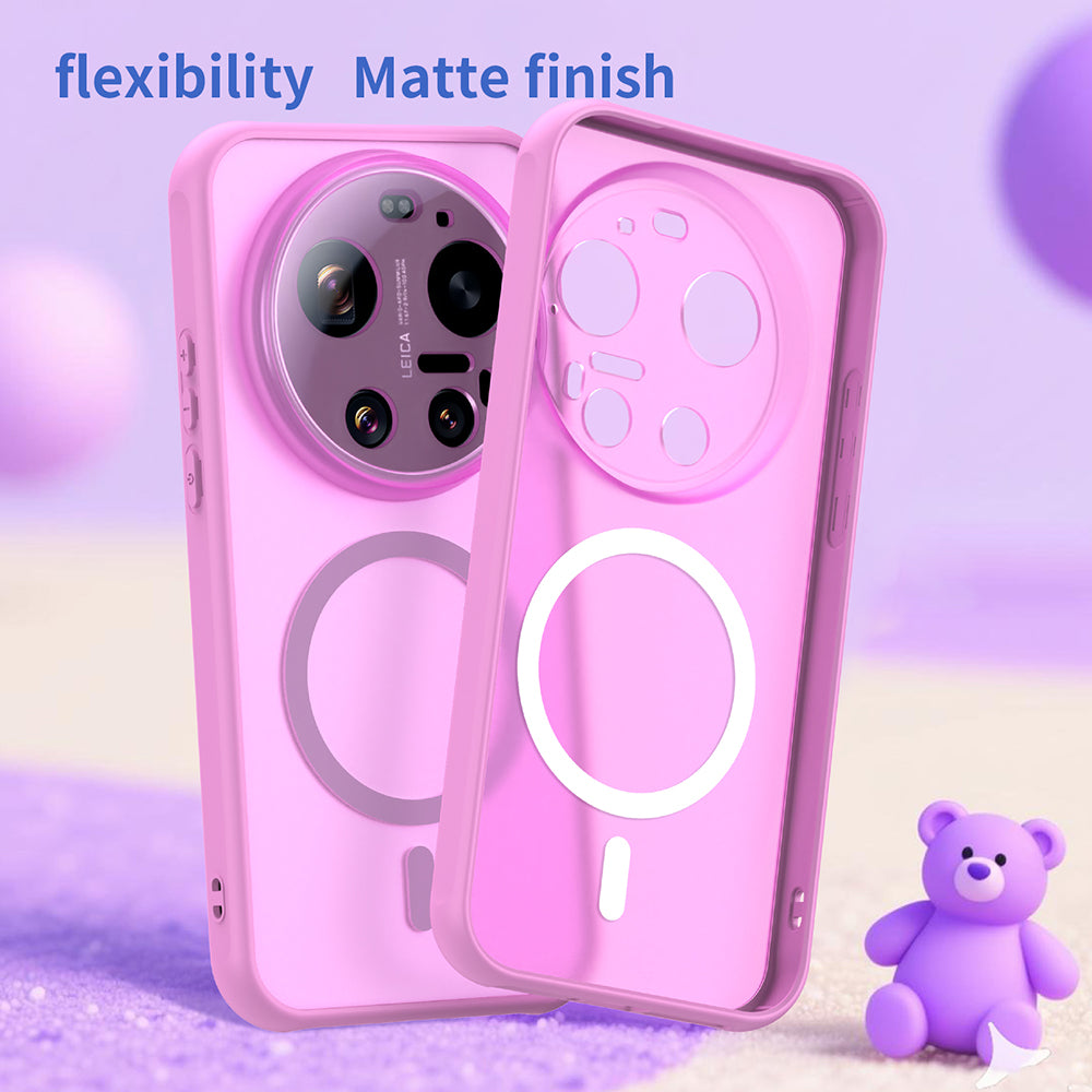 Θήκη MagSafe για Xiaomi 17 Ultra, Techsuit, HaloFrost II, Ροζ