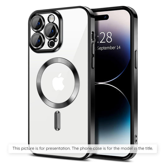 MagSafe Case for Xiaomi 17T, Techsuit, Luxury Crystal, Black