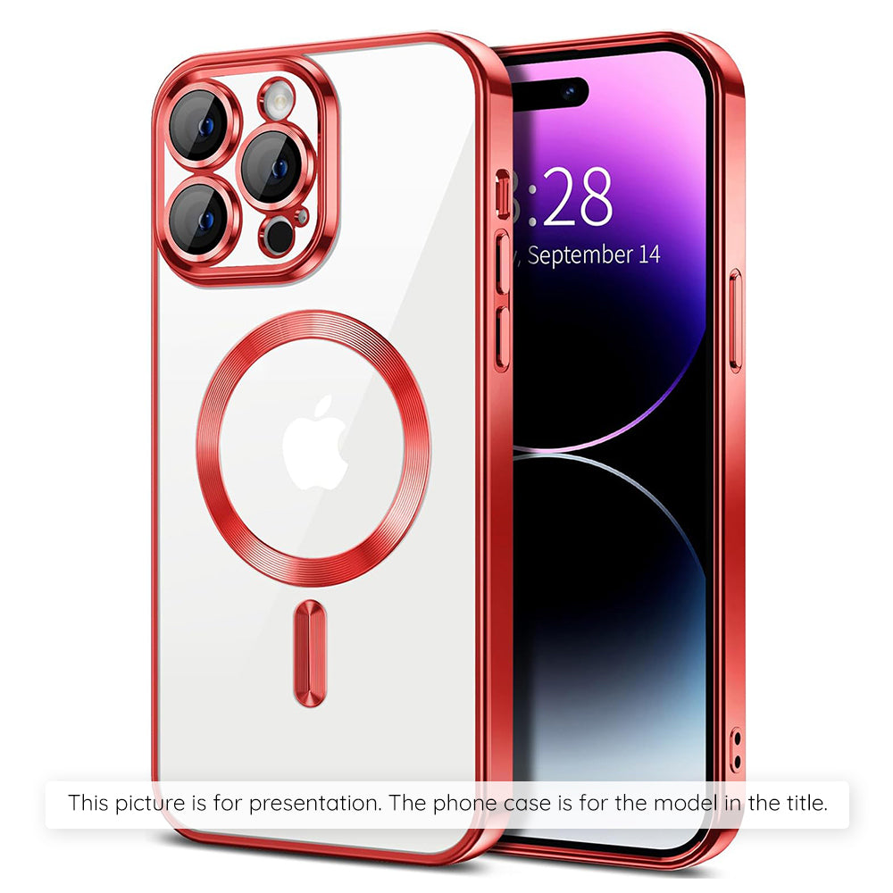 Θήκη MagSafe για Xiaomi 17T, Techsuit, Luxury Crystal, Κόκκινο