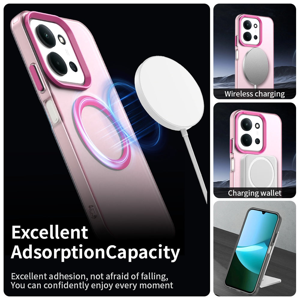 MagSafe Case for Xiaomi Poco C85 4G / Redmi 15C 5G / 15C 4G, Techsuit, CandyCase, Pink