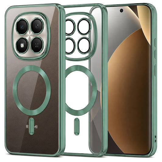 Θήκη MagSafe για Xiaomi Poco M8 Pro / Redmi Note 15 Pro+ 5G, Techsuit, Luxury Crystal, Ανοιχτό Πράσινο