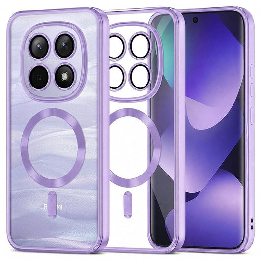 Θήκη MagSafe για Xiaomi Poco M8 / Redmi Note 15 5G / Note 15 4G, Techsuit, Luxury Crystal, Ανοιχτό Μωβ
