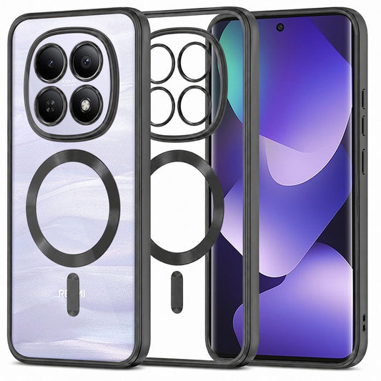 Θήκη MagSafe για Xiaomi Poco M8 / Redmi Note 15 5G / Note 15 4G, Techsuit, Luxury Crystal, Μαύρο