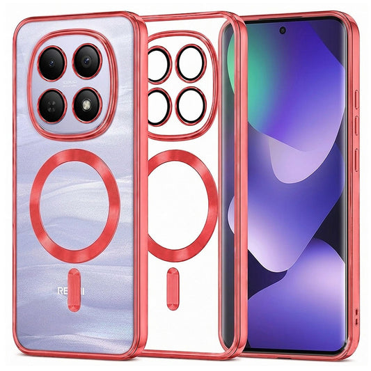 Θήκη MagSafe για Xiaomi Poco M8 / Redmi Note 15 5G / Note 15 4G, Techsuit, Luxury Crystal, Κόκκινο