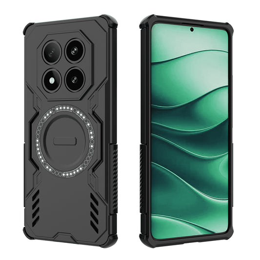 Θήκη MagSafe για Xiaomi Poco X7 / Redmi Note 14 Pro 5G, Techsuit, ArmorMag, Μαύρη
