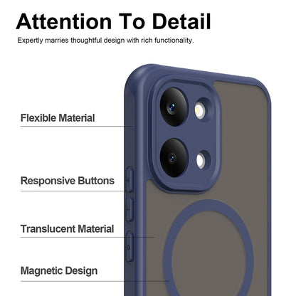 Θήκη MagSafe για Xiaomi Poco X8 Pro Max, Techsuit, HaloFrost II, Μπλε Σκούρο