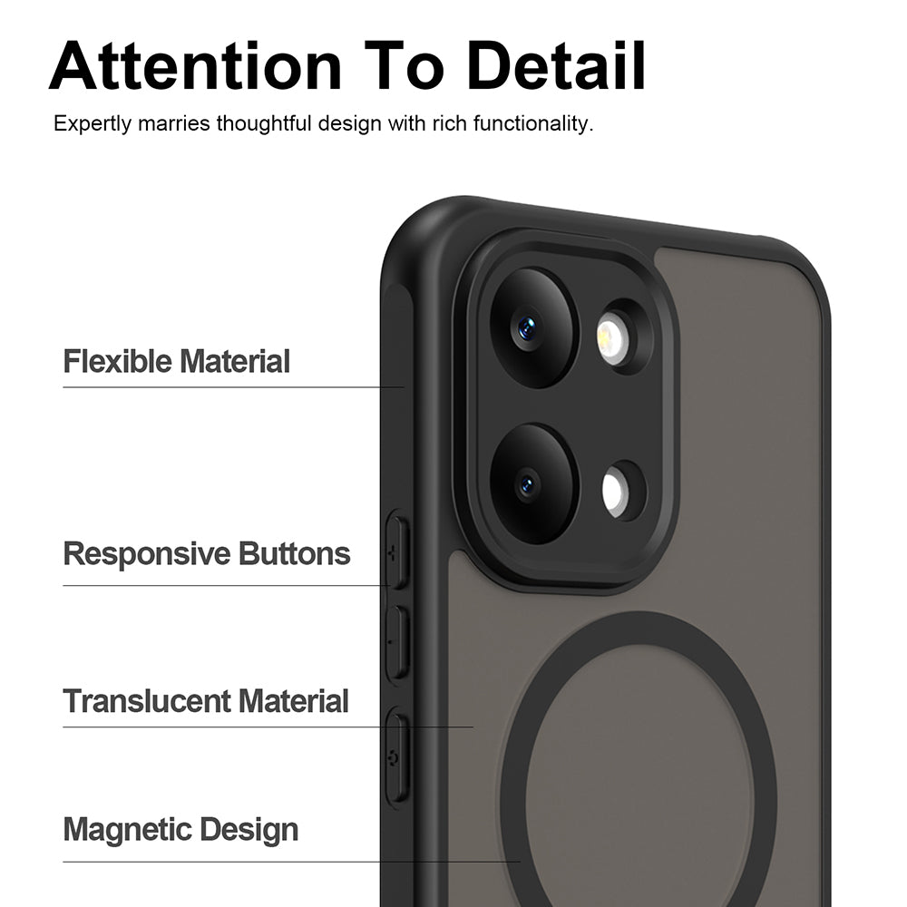 Θήκη MagSafe για Xiaomi Poco X8 Pro Max, Techsuit, HaloFrost II, Μαύρο