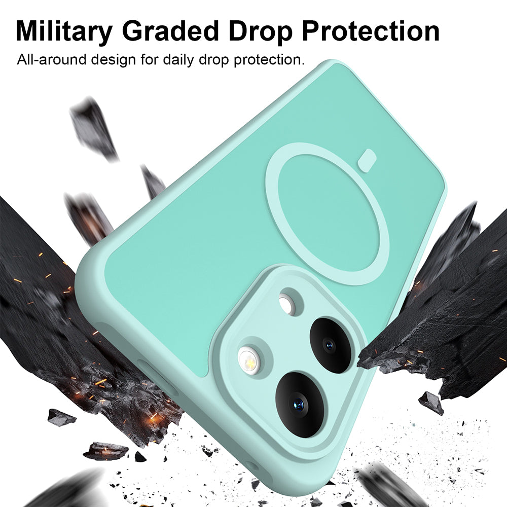 MagSafe Case for Xiaomi Poco X8 Pro Max, Techsuit, HaloFrost II, Light Green