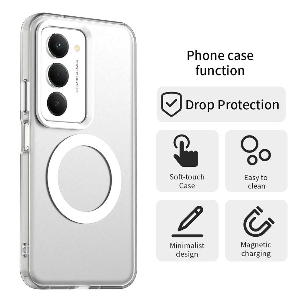 Θήκη MagSafe για Xiaomi Redmi 15 5G / 15 4G, Techsuit, CandyCase, Λευκή