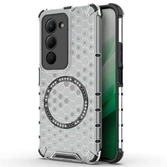 Θήκη MagSafe για Xiaomi Redmi 15 5G / 15 4G, Techsuit, HoneyComb Shield, Λευκή