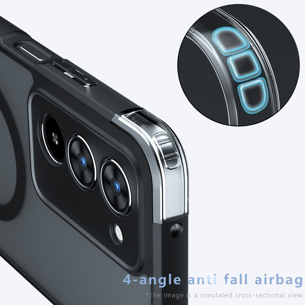 Θήκη MagSafe για Xiaomi Redmi 15 5G / 15 4G, Techsuit, PureFrost, Ματ Μαύρη