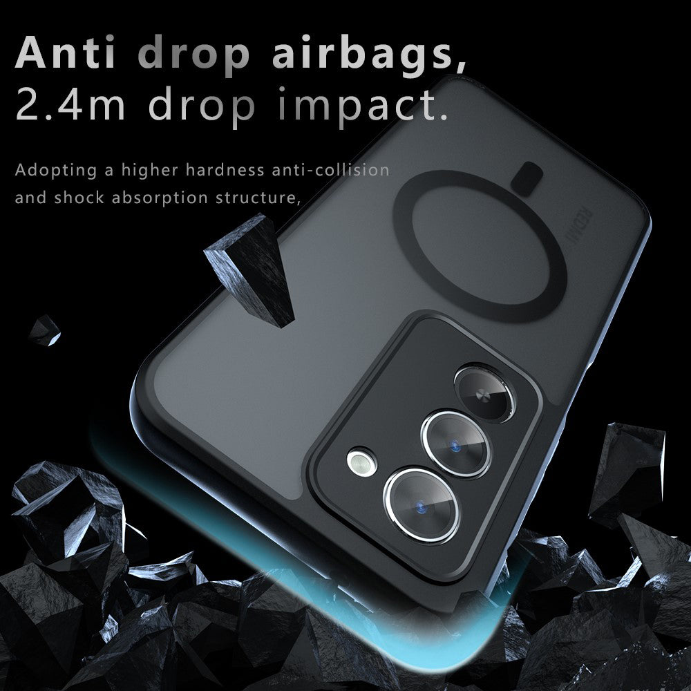 Θήκη MagSafe για Xiaomi Redmi 15 5G / 15 4G, Techsuit, PureFrost, Ματ Μαύρη