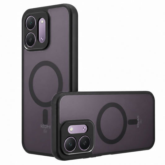 Θήκη MagSafe για Xiaomi Redmi 17C 5G, Techsuit, PureFrost, σατινέ μαύρη