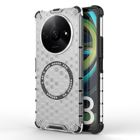 Θήκη MagSafe για Xiaomi Redmi A3x / A3, Techsuit, HoneyComb Shield, Λευκή