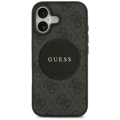 Θήκη MagSafe για Apple iPhone 17, Guess, 4G Circle Classic Logo, Μαύρη