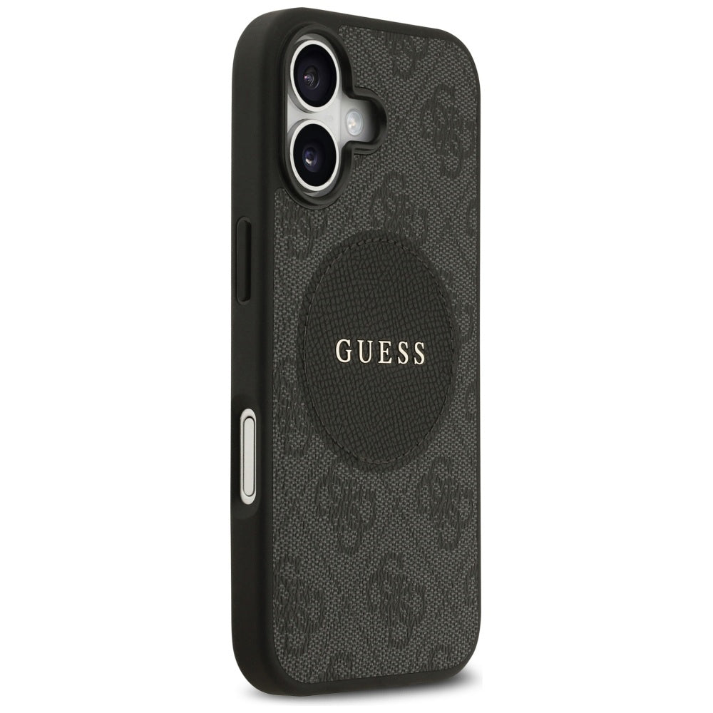 Θήκη MagSafe για Apple iPhone 17, Guess, 4G Circle Classic Logo, Μαύρη