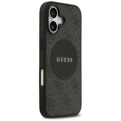 Θήκη MagSafe για Apple iPhone 17, Guess, 4G Circle Classic Logo, Μαύρη