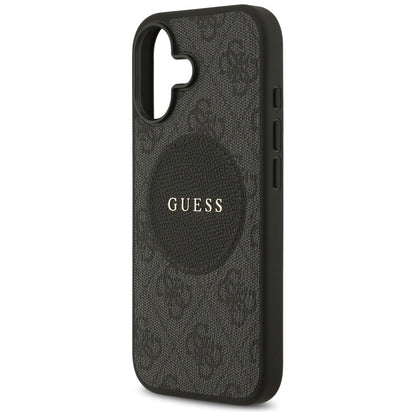 Θήκη MagSafe για Apple iPhone 17, Guess, 4G Circle Classic Logo, Μαύρη