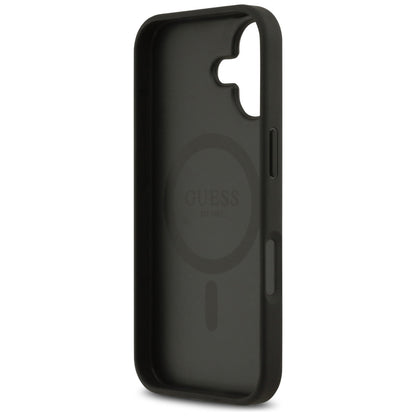 Θήκη MagSafe για Apple iPhone 17, Guess, 4G Circle Classic Logo, Μαύρη