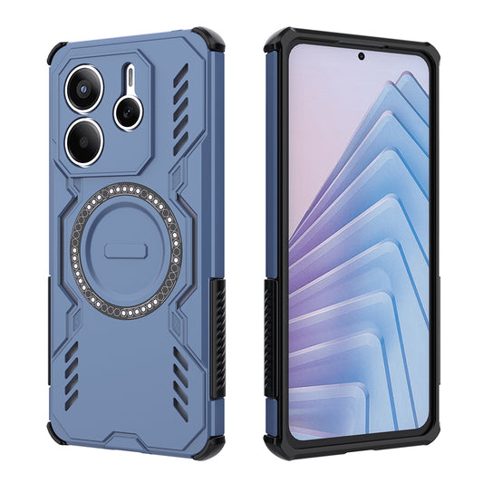 Θήκη MagSafe για Xiaomi Redmi Note 14 5G, Techsuit, ArmorMag, Μπλε