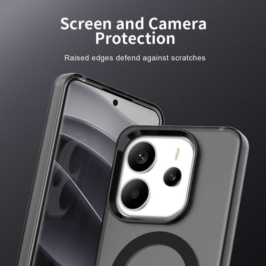 Θήκη MagSafe για Xiaomi Redmi Note 14 5G, Techsuit, CandyCase, Μαύρο