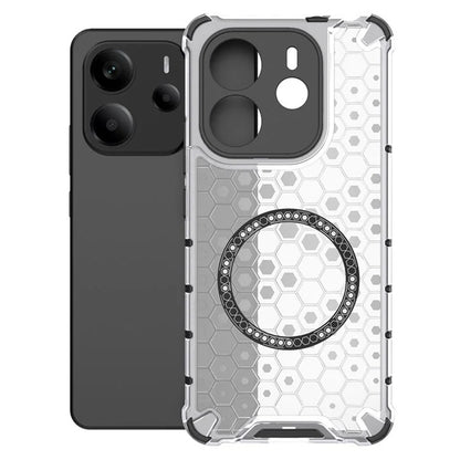 Θήκη MagSafe για Xiaomi Redmi Note 14 5G, Techsuit, HoneyComb Shield, Λευκό