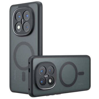 Θήκη MagSafe για Xiaomi Redmi Note 14 Pro+ 5G, Techsuit, PureFrost, Μαύρο Σατινέ