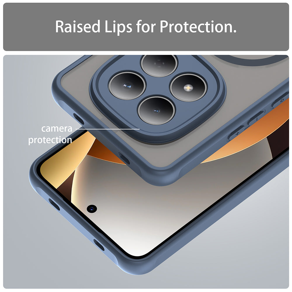 Θήκη MagSafe για Xiaomi Redmi Note 15 Pro 4G, Techsuit, HaloFrost II, Μπλε Ναυτικό