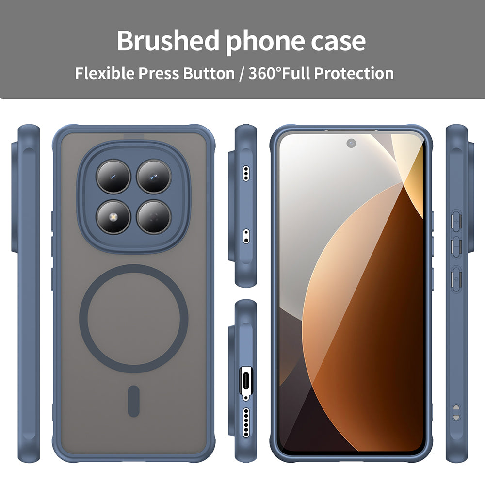 Θήκη MagSafe για Xiaomi Redmi Note 15 Pro 4G, Techsuit, HaloFrost II, Μπλε Ναυτικό