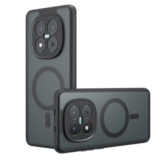 Θήκη MagSafe για Xiaomi Redmi Note 15 Pro 4G, Techsuit, PureFrost, Μαύρη Σατινέ