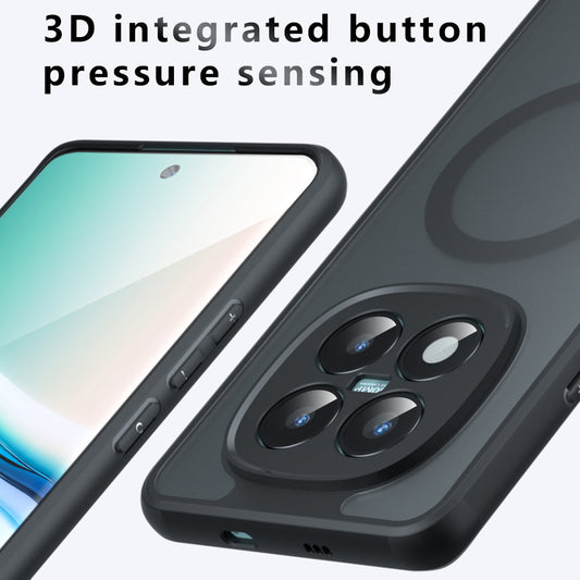 Θήκη MagSafe για Xiaomi Redmi Note 15 Pro 4G, Techsuit, PureFrost, Μαύρη Σατινέ