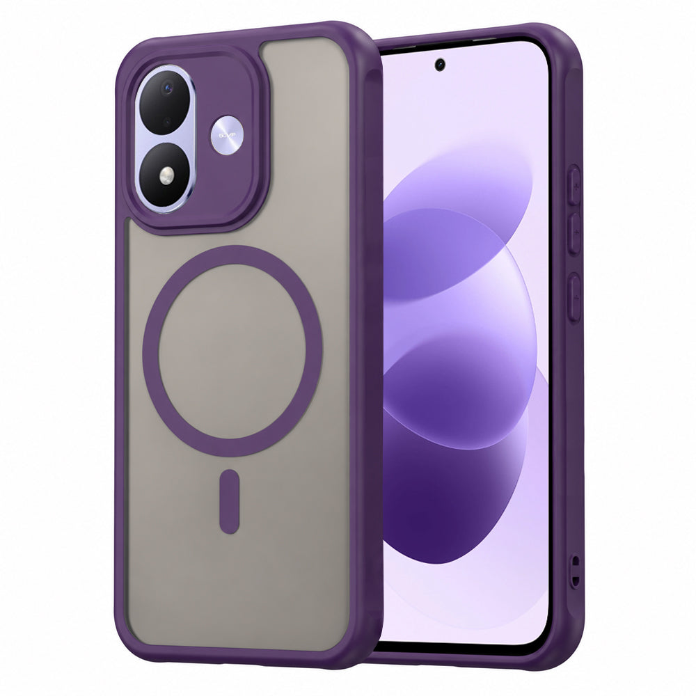 Θήκη MagSafe για Xiaomi Redmi Note 17 4G / Note 17 5G, Techsuit, HaloFrost II, Μωβ
